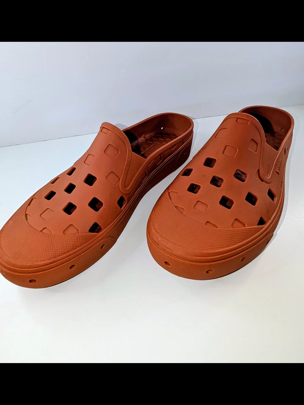 Vans Slip-On Mule TRK Burnt Ochre Brown Shoe Sandals Mens Size 12